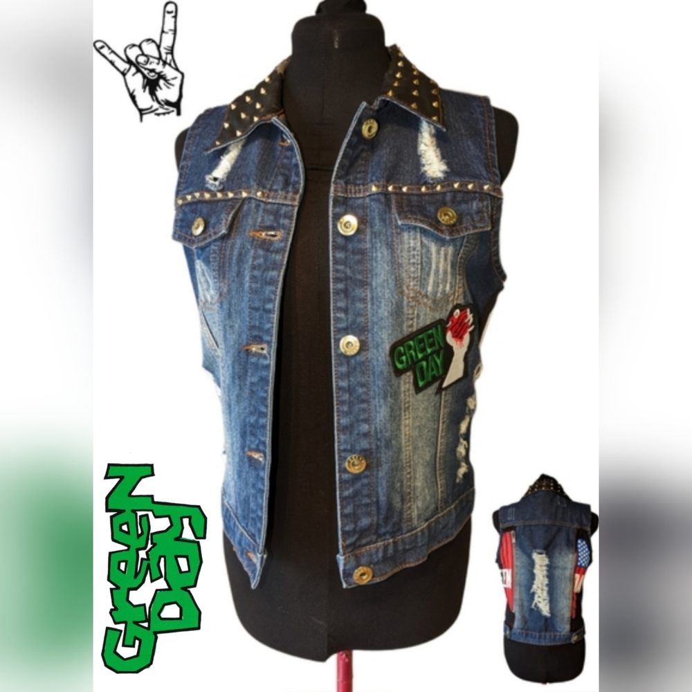 Green Day 🎸 Studded Vest